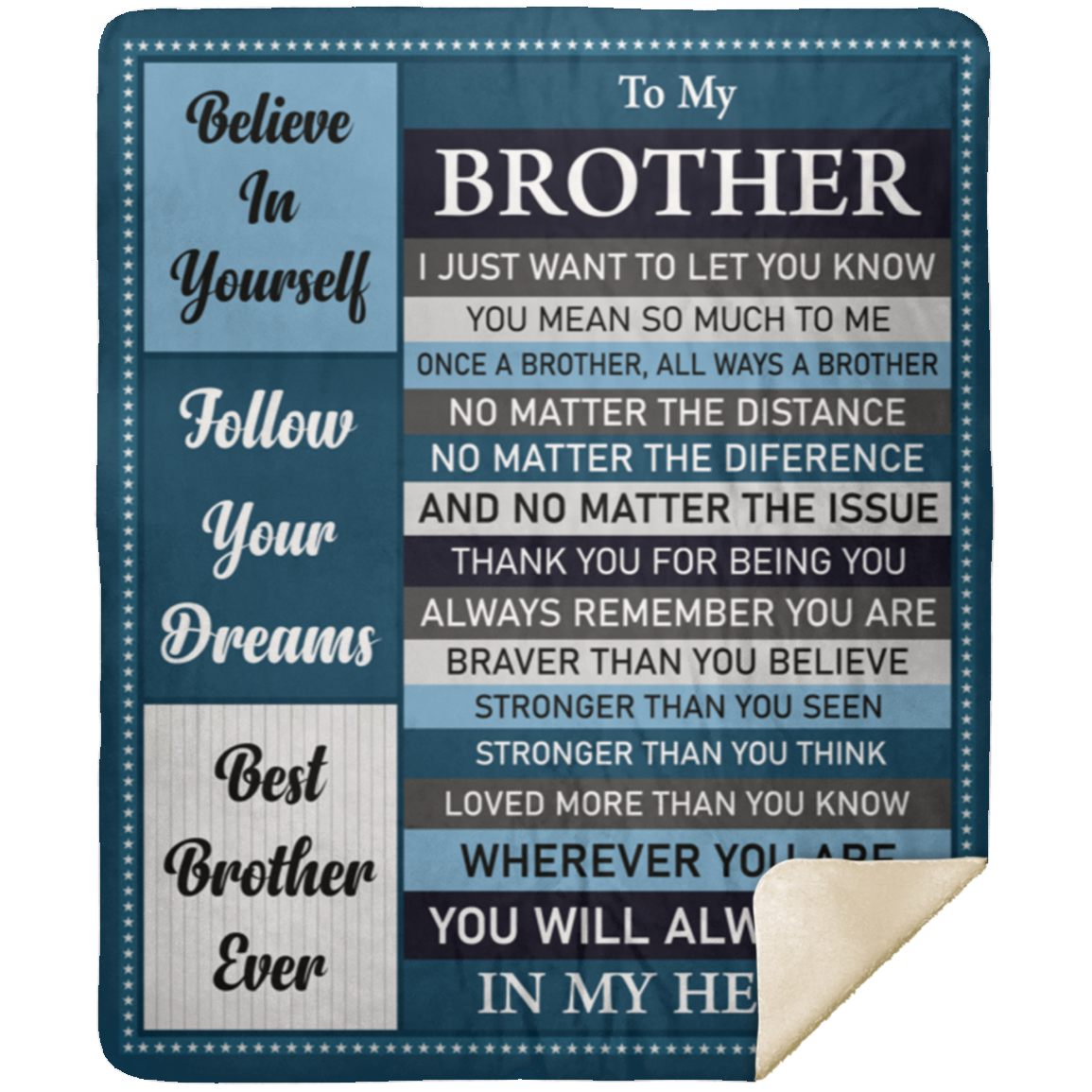 To My Brother Blanket