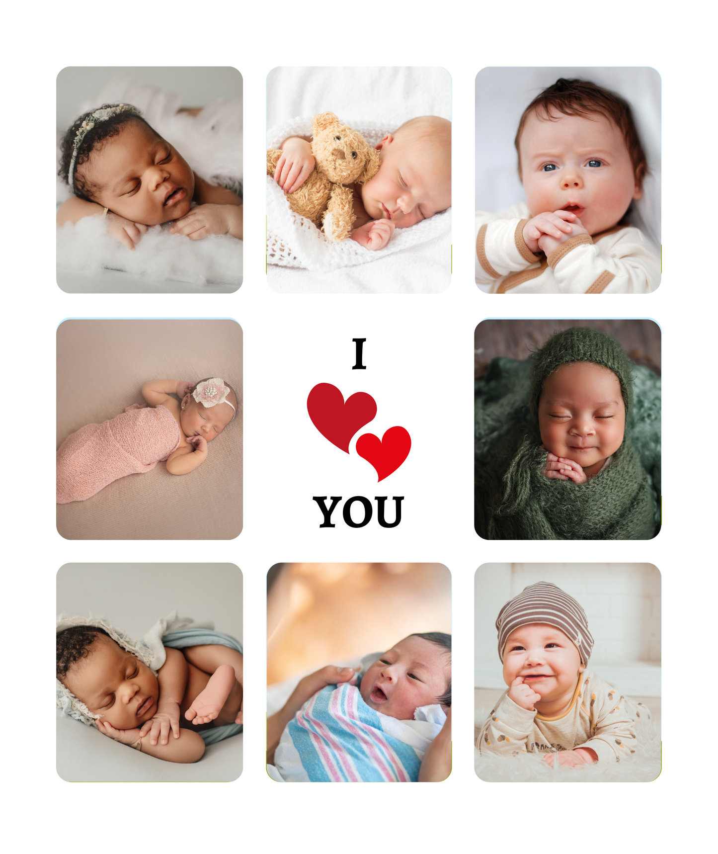 Personalized 8 Photo Memory Blanket With Text - Artic Fleece