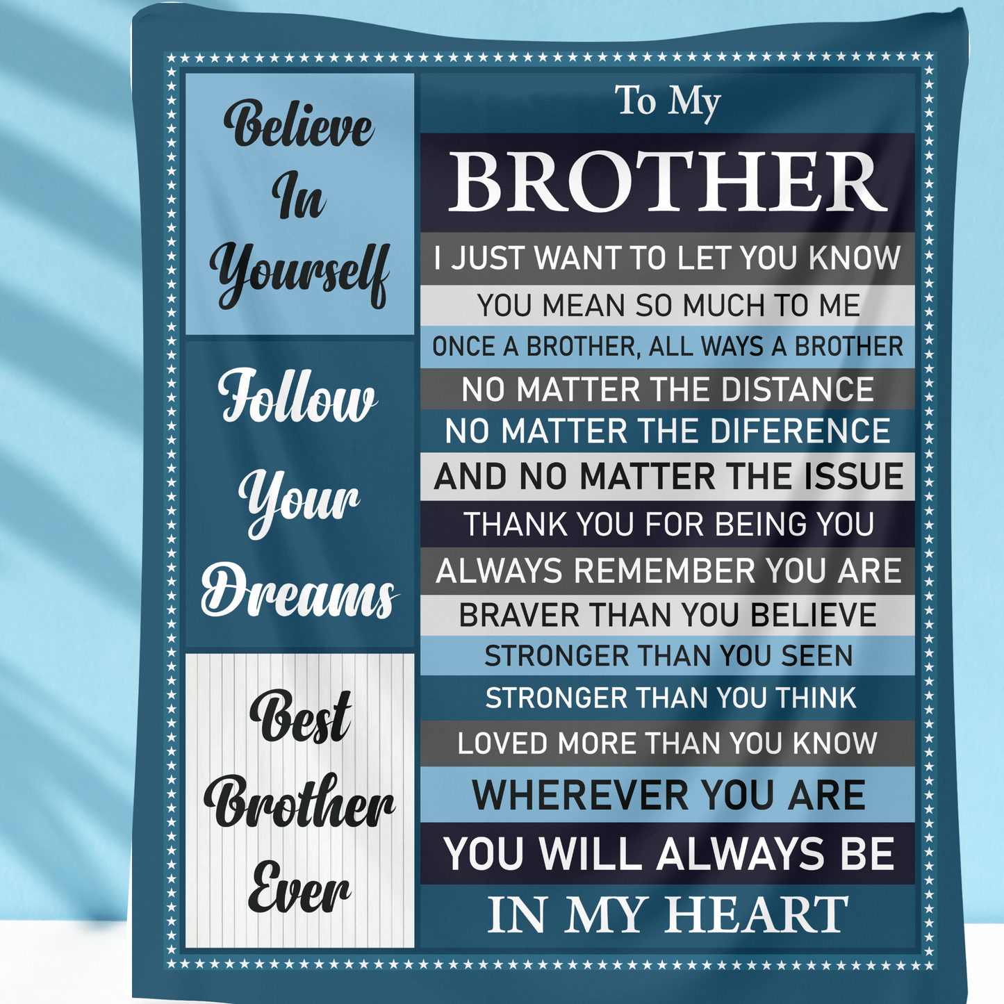 To My Brother Blanket