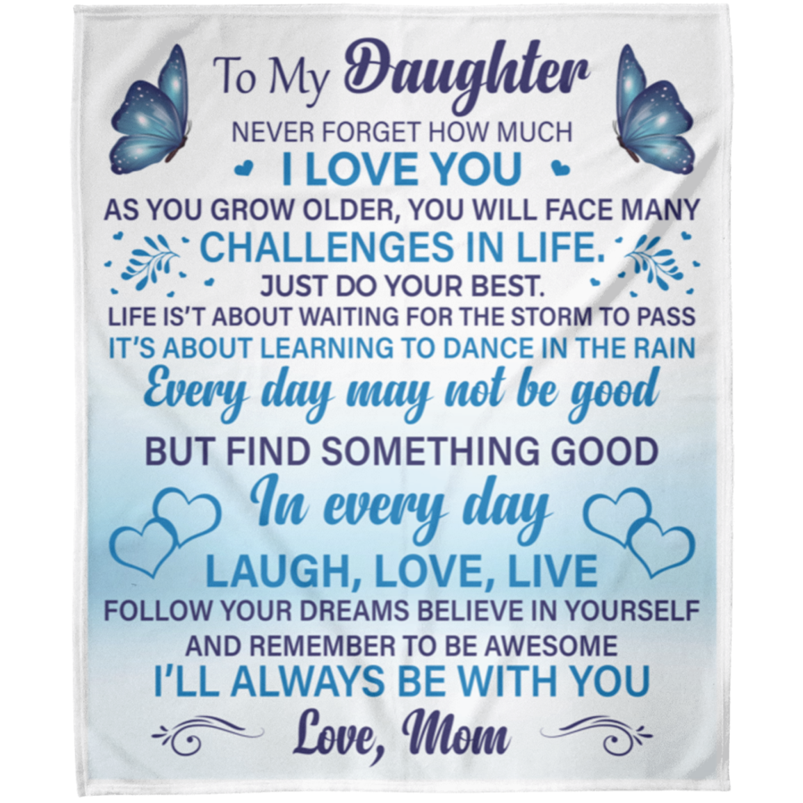 To My Daughter Never Forget How Much