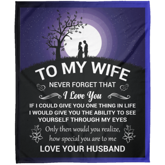 To My Wife Blanket