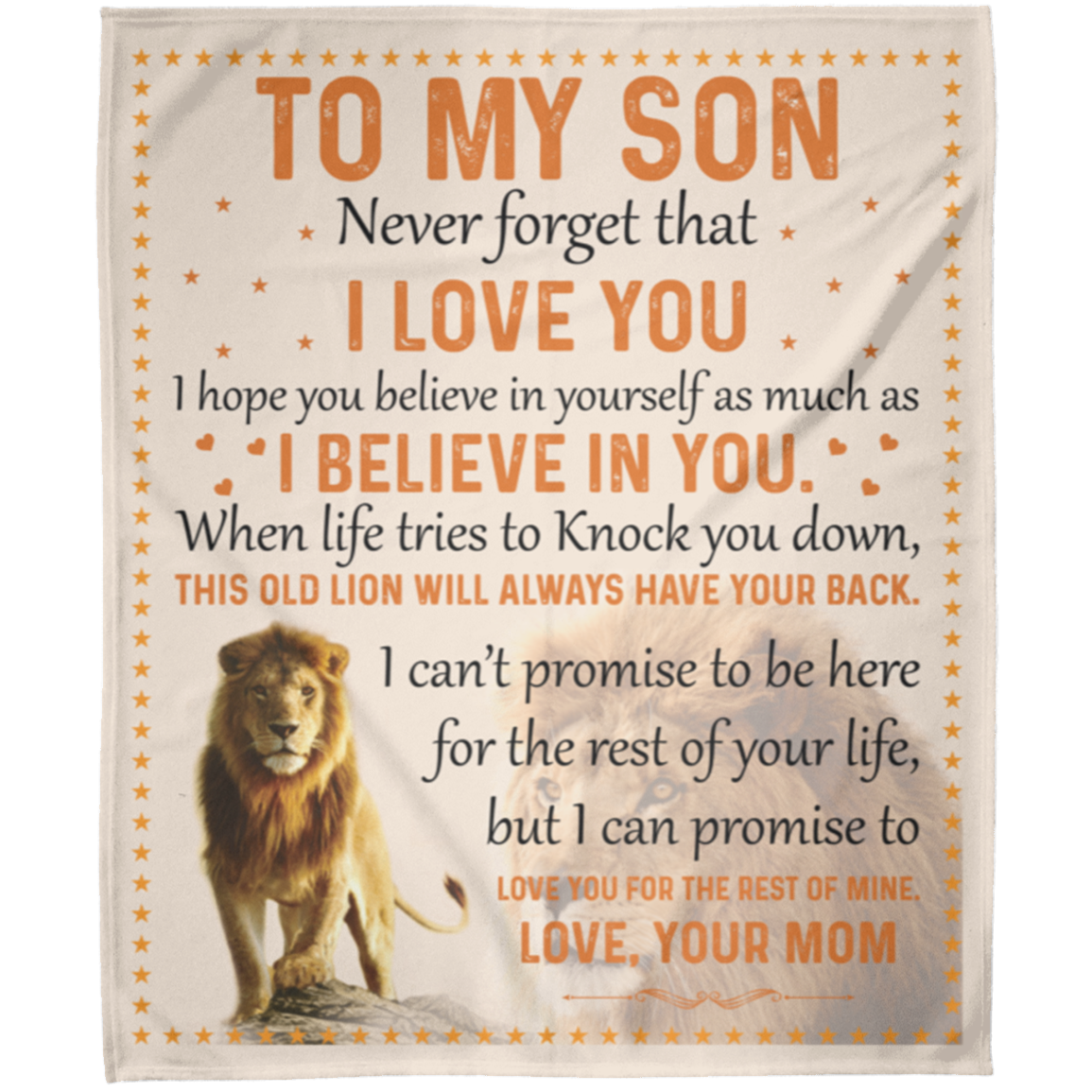 To My Son Love Your Mom Blanket