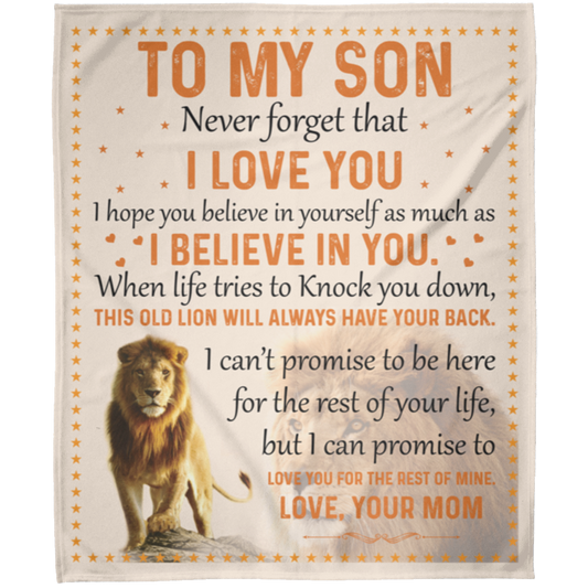 To My Son Love Your Mom Blanket