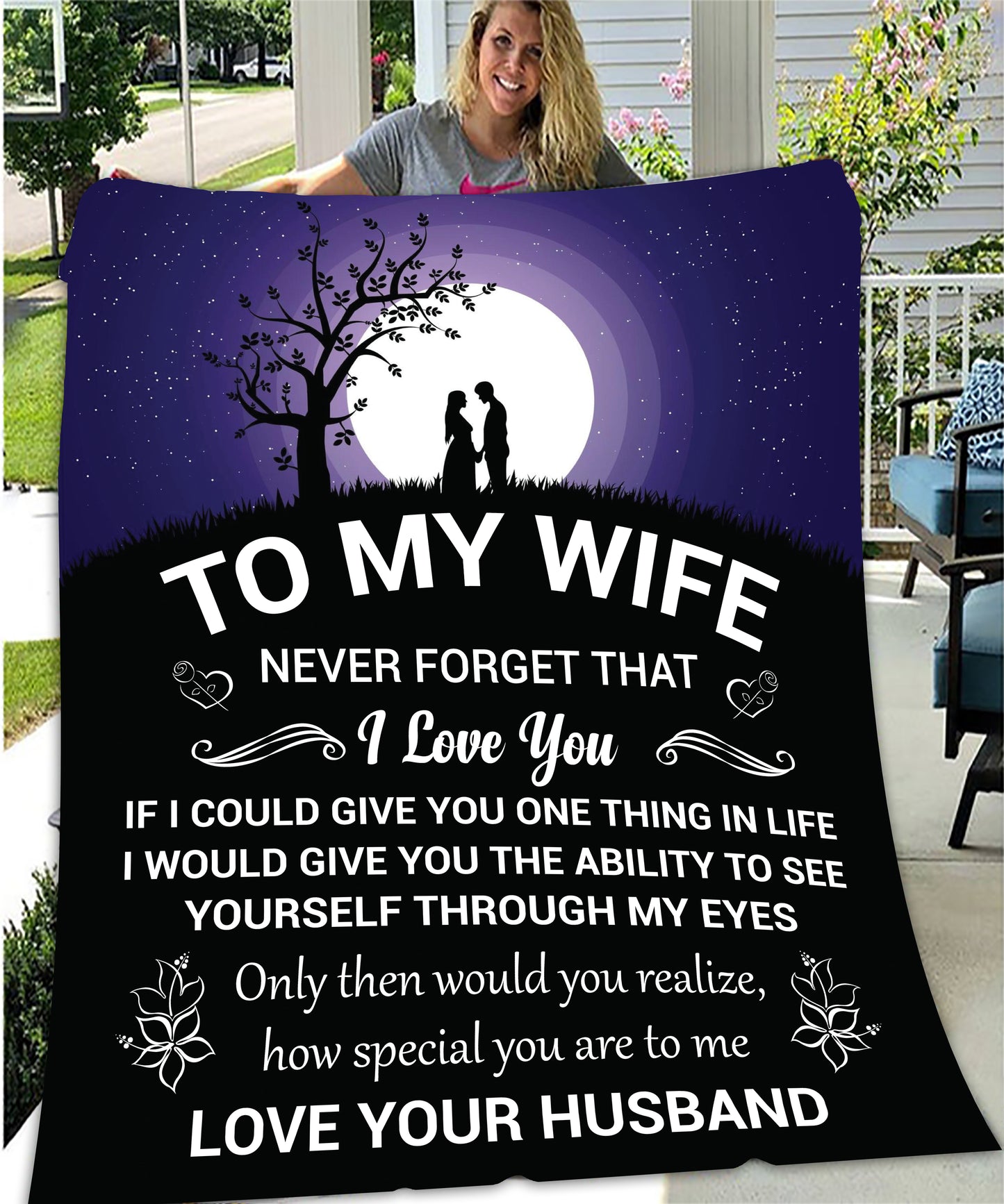 To My Wife Blanket