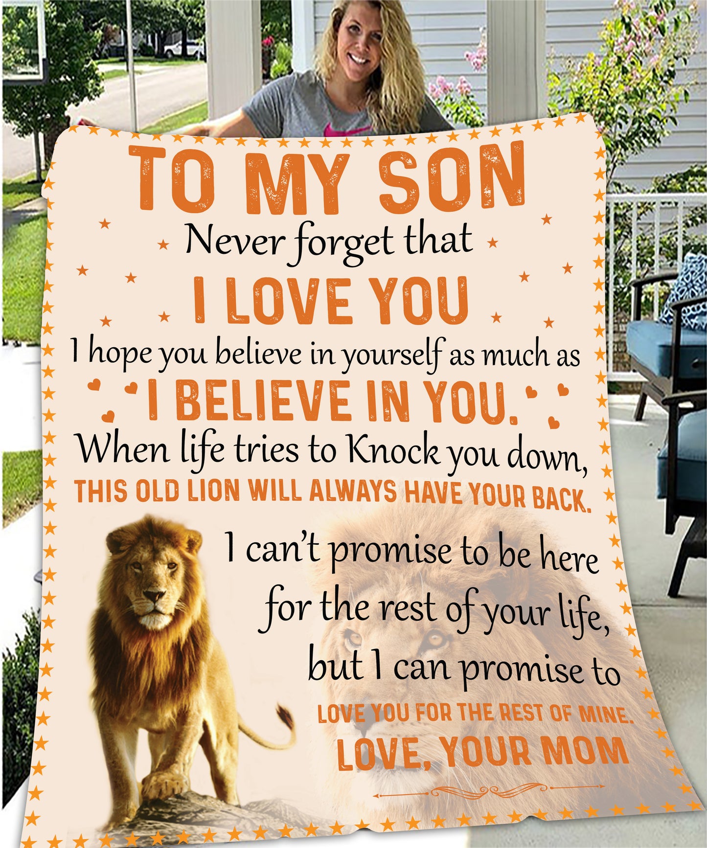 To My Son Love Your Mom Blanket