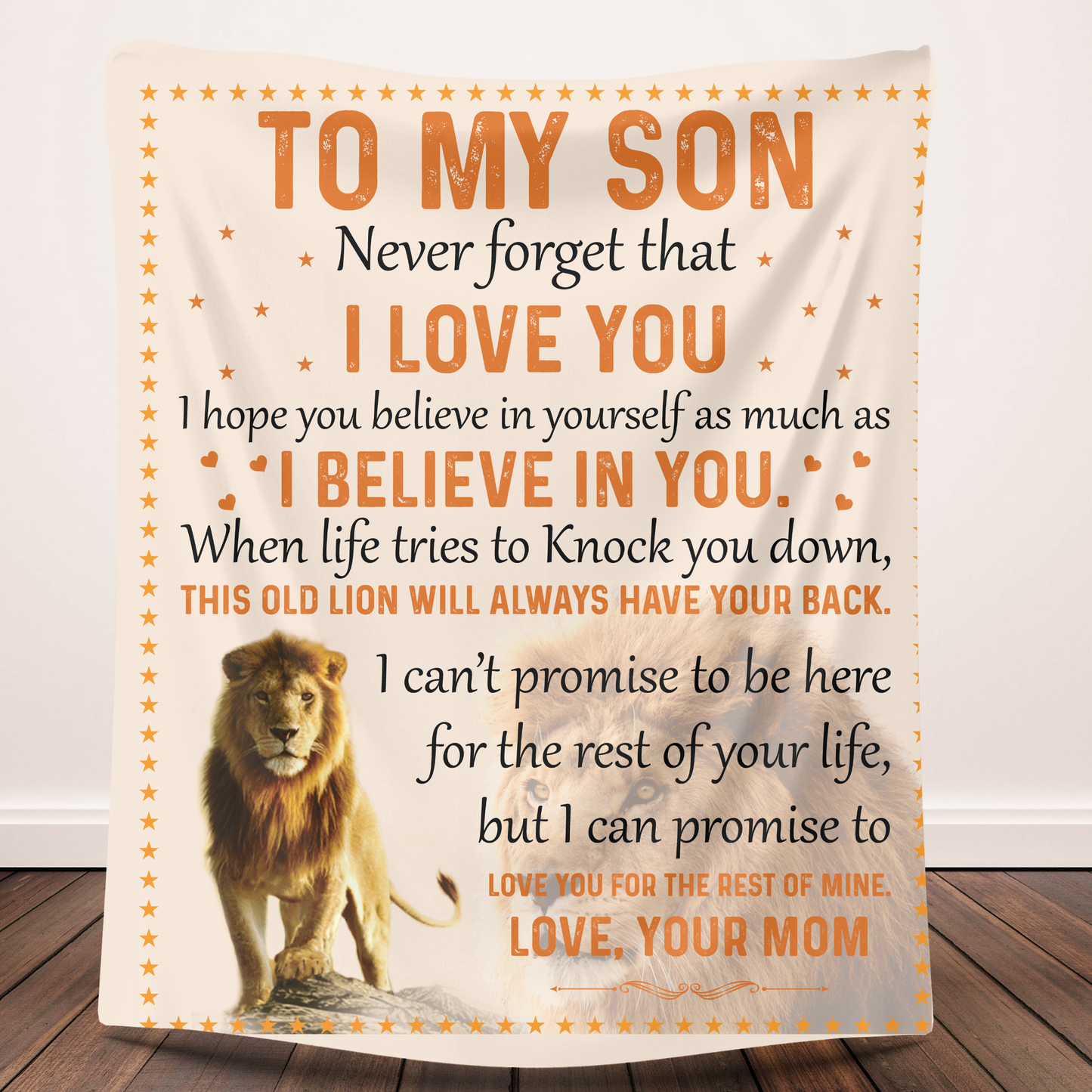 To My Son Love Your Mom Blanket