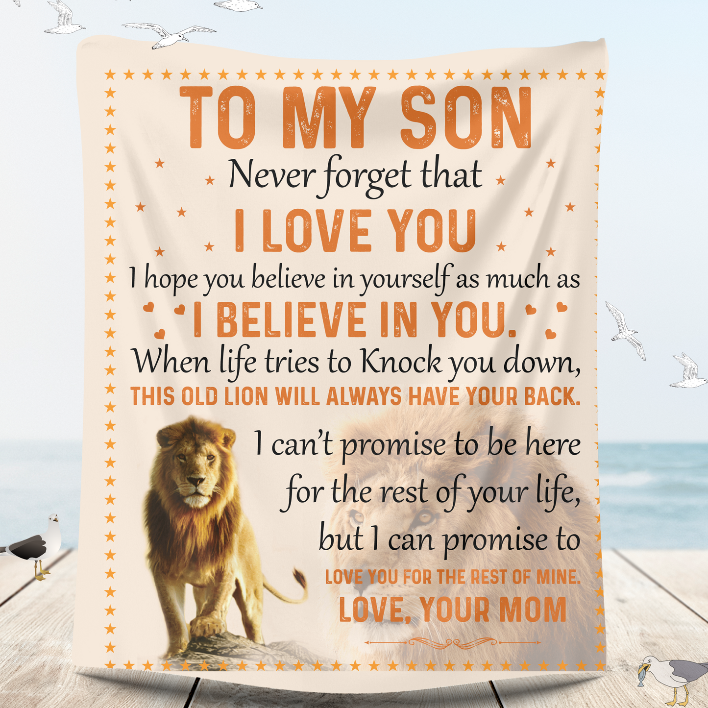 To My Son Love Your Mom Blanket