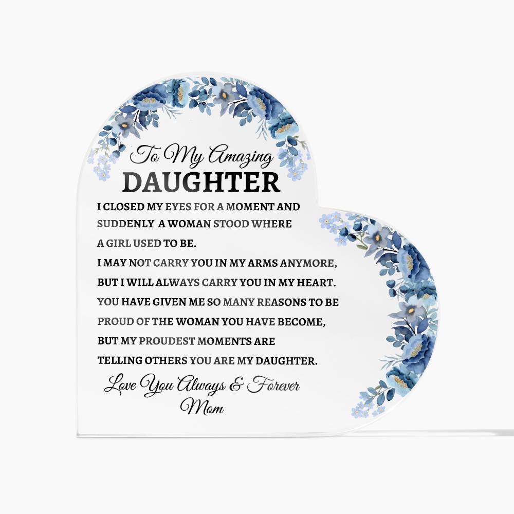 To My Amazing Daughter Love Mom