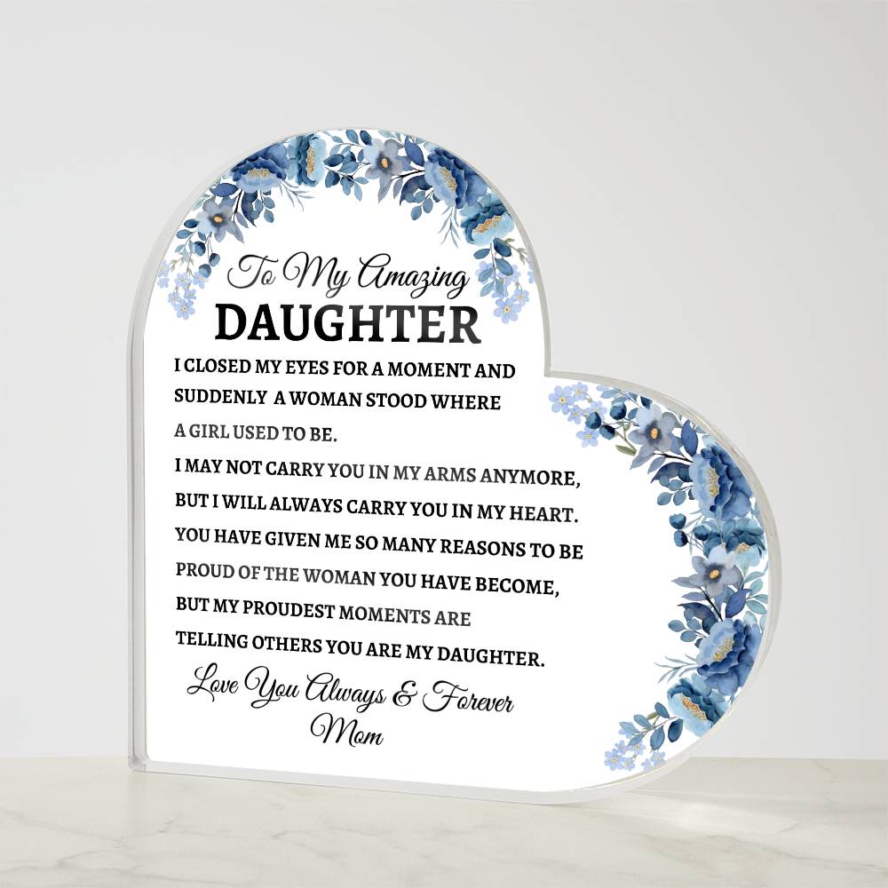 To My Amazing Daughter, Love Dad