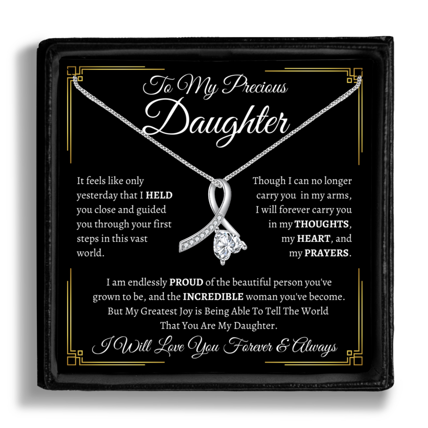 To My Precious Daughter Necklace