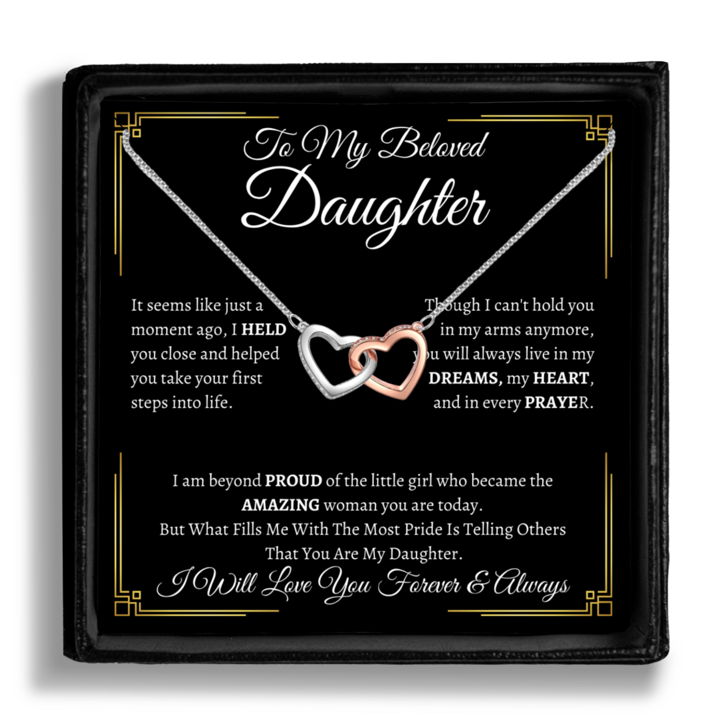 To My Beloved Daughter Necklace