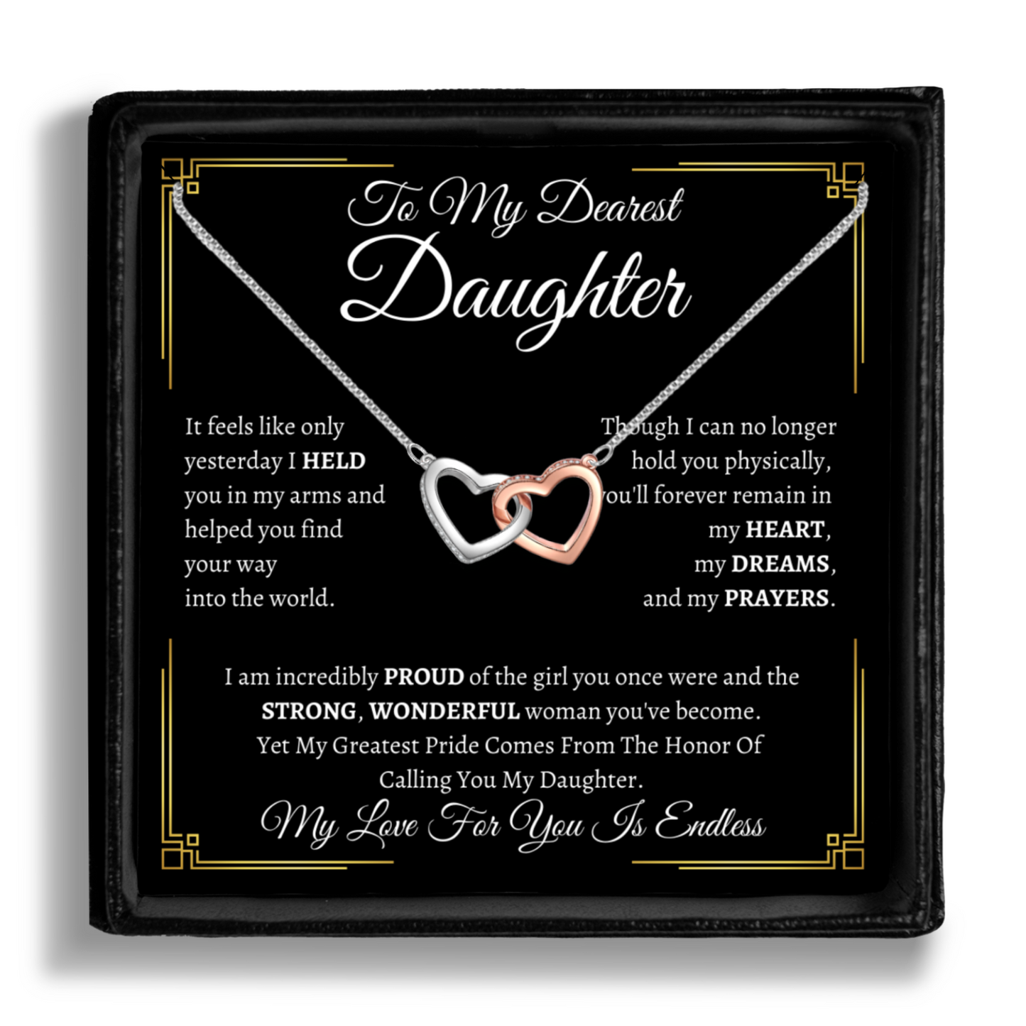 To My Dearest Daughter Necklace