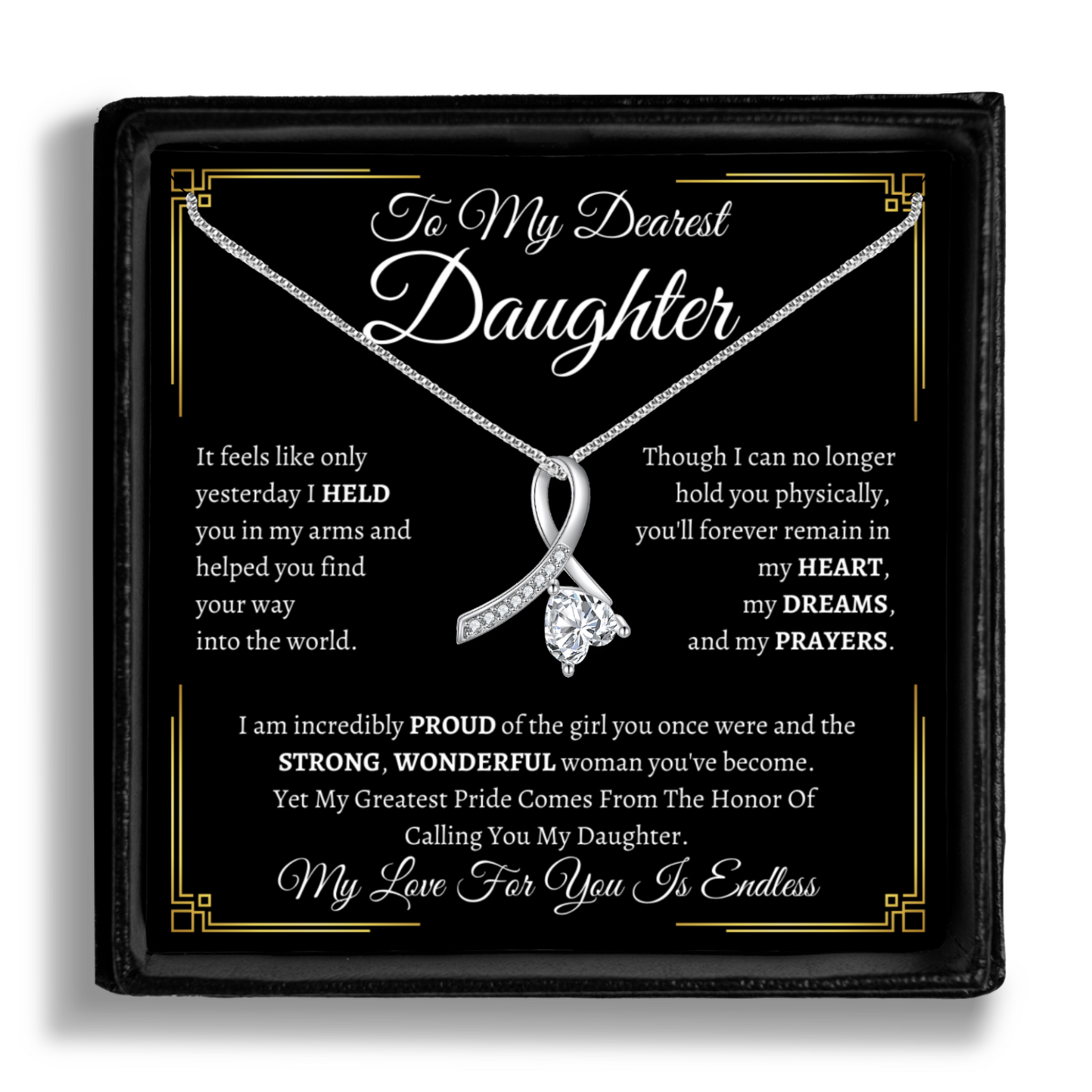 To My Dearest Daughter Necklace