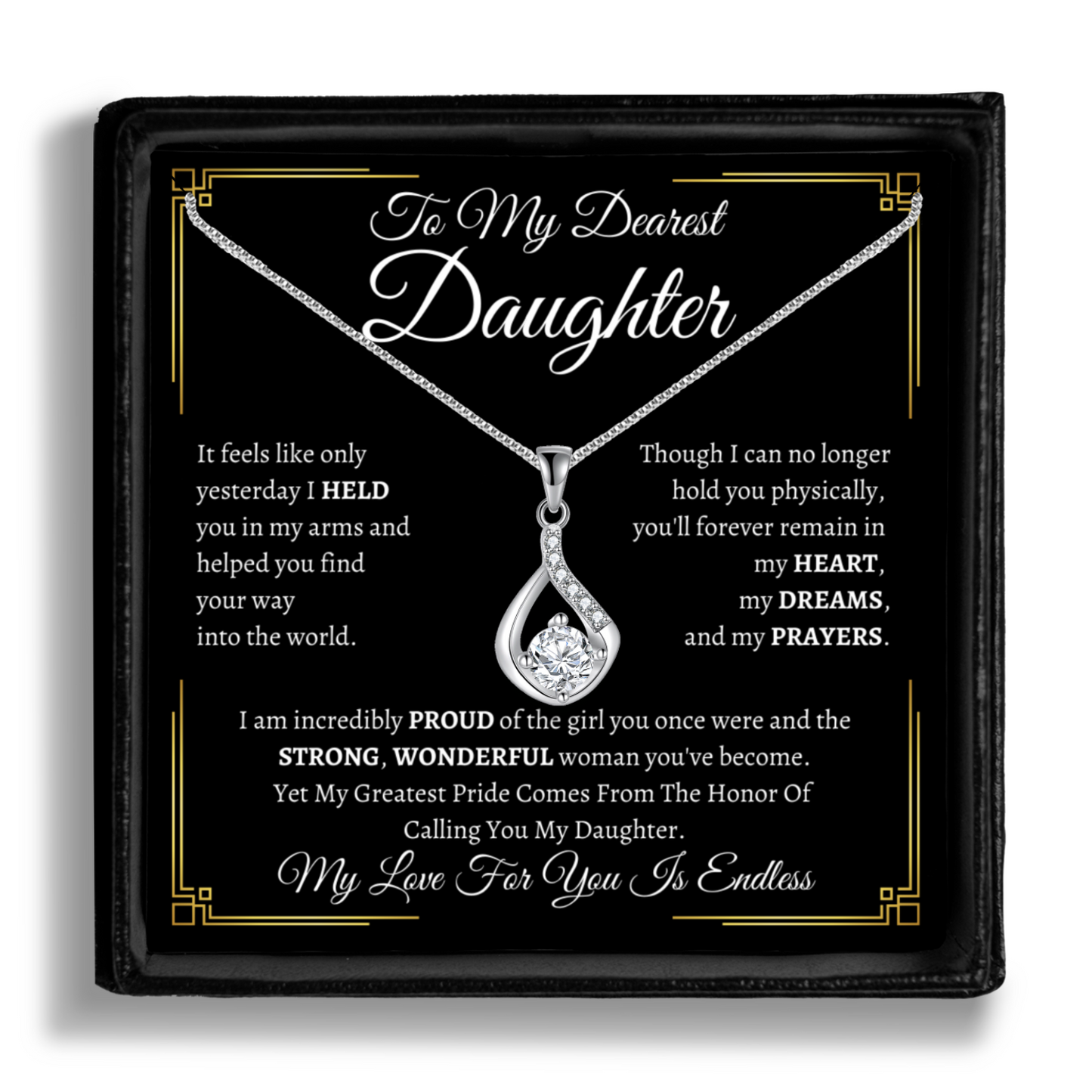 To My Dearest Daughter Necklace