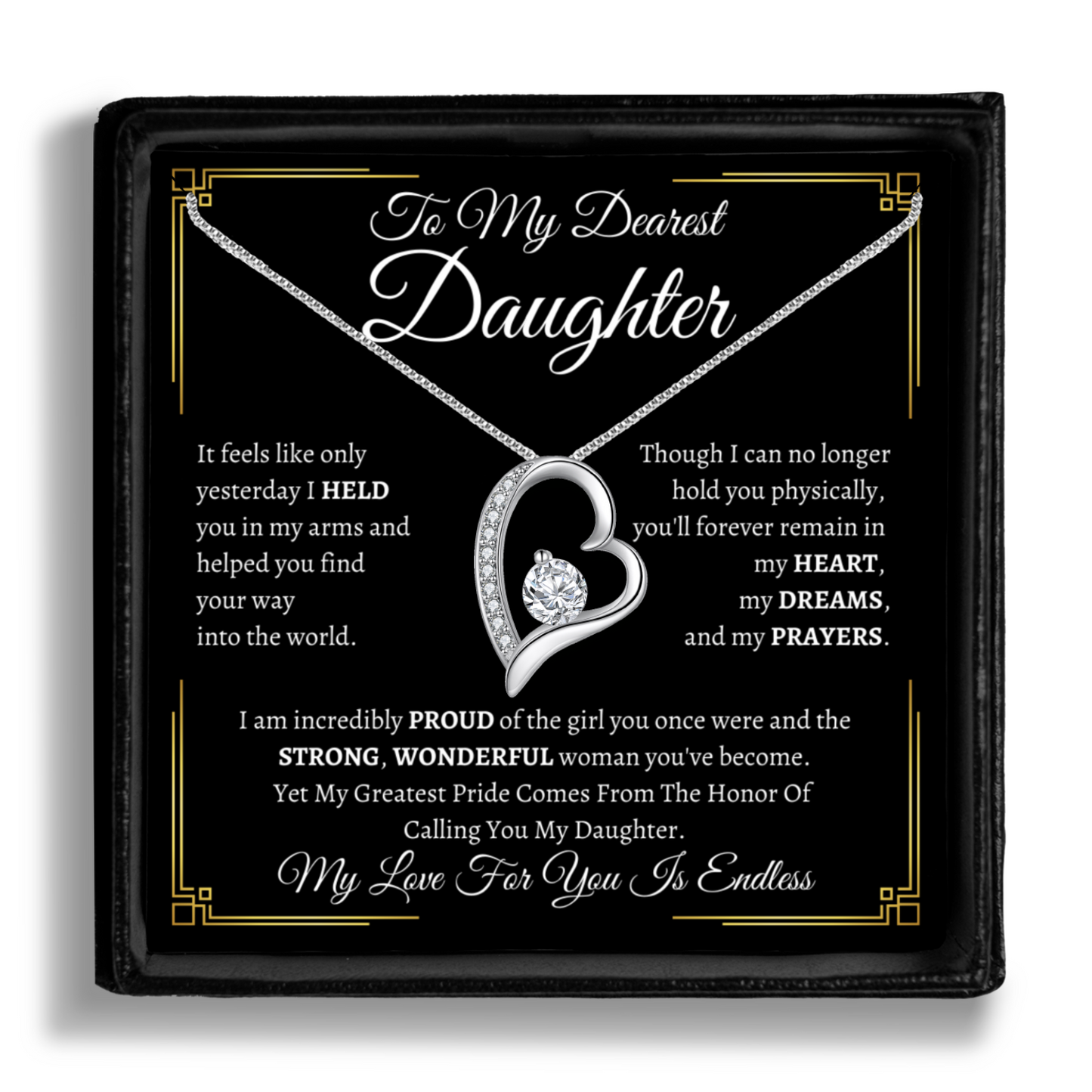 To My Dearest Daughter Necklace